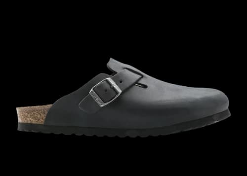 Birkenstock Boston Oiled Leather (Medium/Narrow Fit) Black