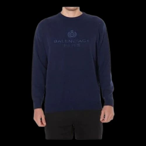 Balenciaga Wool Jumper 'Navy'