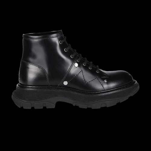 Alexander McQueen Tread Slick Lace Up Boot 'Black' (Women's)