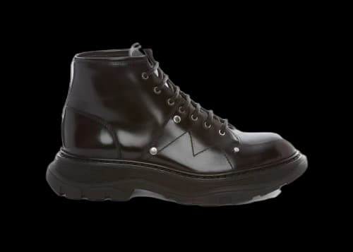 Alexander McQueen Tread Lace Up Boot Black (Women's)
