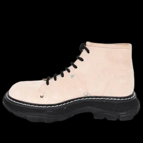 Alexander McQueen Tread Boots 'Beige Black' (Women's)
