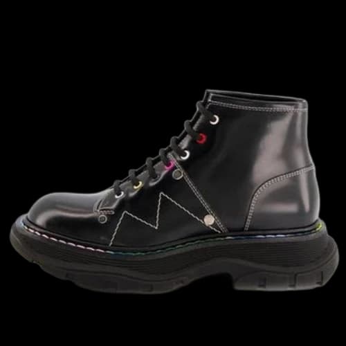 Alexander McQueen Tread Lace Up Boots 'Black Multicolor' (Women's)