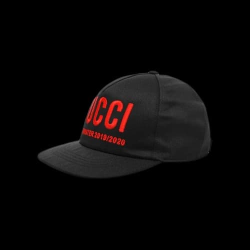 Gucci Embroidered Logo Baseball Cap 'Black'