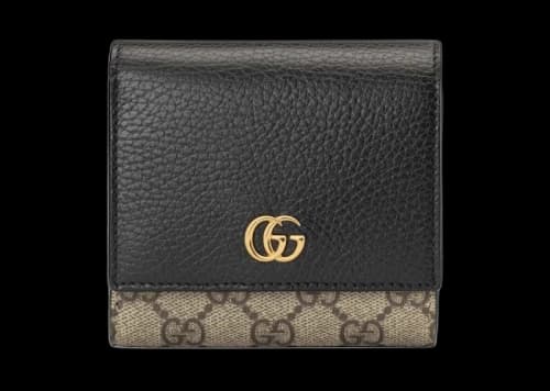 Gucci GG Marmont Medium Wallet Beige/Ebony