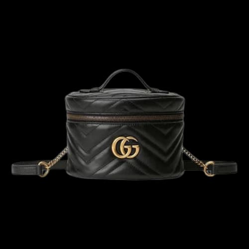 Gucci GG Marmont Series Backpackmini Black (Women's)