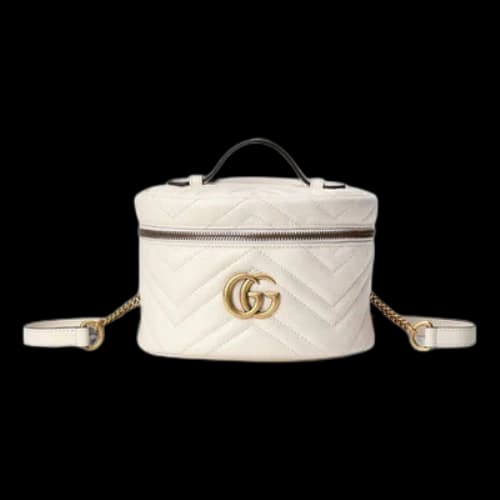 Gucci GG Marmont Series Backpack MIni-Size White (Women's)