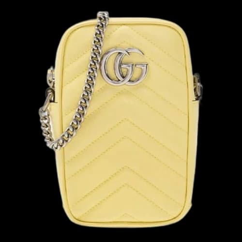 Gucci GG Marmont Shoulder Bag Yellow (Women's)