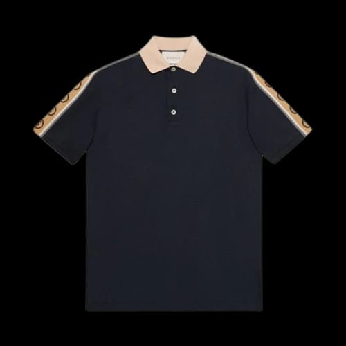 Gucci Polo With Stripe 'Black'