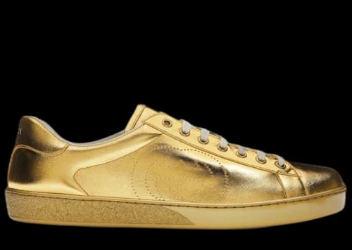 Gucci Ace Metallic Gold