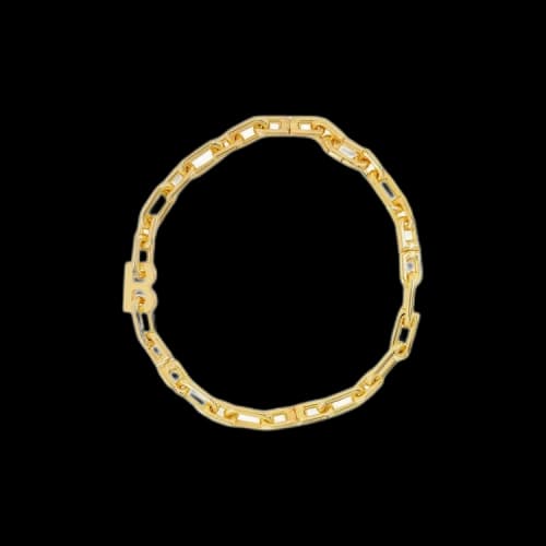 Balenciaga B Chain Thin Necklace 'Shiny Gold'