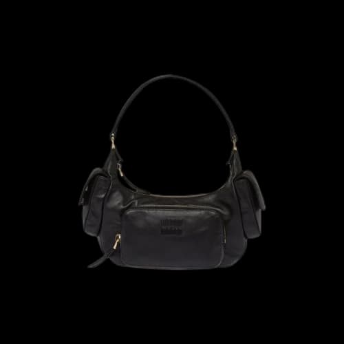 Miu Nappa Leather Pocket bag 'Black'