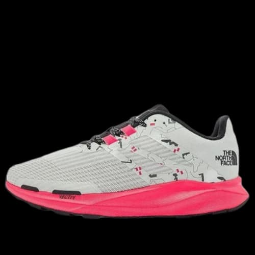 THE NORTH FACE Vectiv Eminus Running Sneakers ' TNF White Trail Marker Print Brilliant Coral' (Women's)