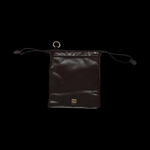 Miu Nappa Leather Pouch 'Radica'