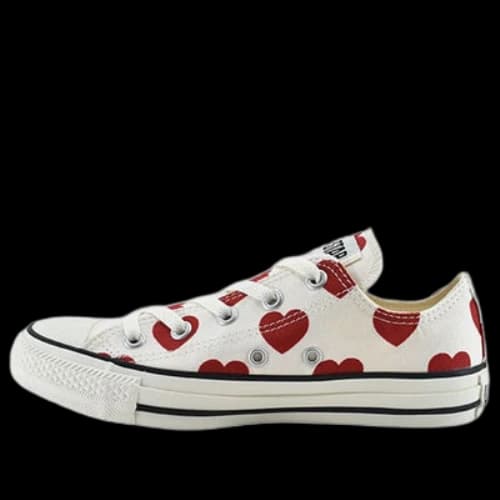 Converse Chuck All Star Fullhearts Ox 'White Red' (Women's)
