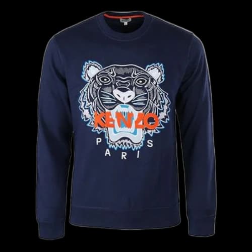 KENZO Casual Tiger Head logo Navy Blue