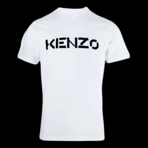 KENZO SS21 Classic Logo Printing Short Sleeve White T-Shirt