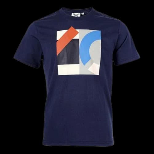KENZO SS21 Printing Logo Pattern Round Neck Short Sleeve Blue T-Shirt