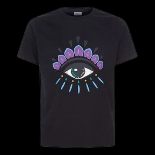 KENZO Pattern Printing Short Sleeve Black
