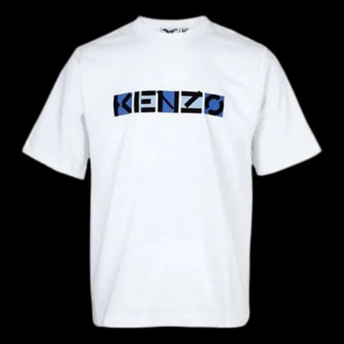 KENZO SS21 Logo Printing Pattern Round Neck Short Sleeve White T-Shirt