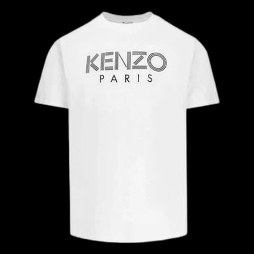 KENZO logo Printing Short Sleeve White