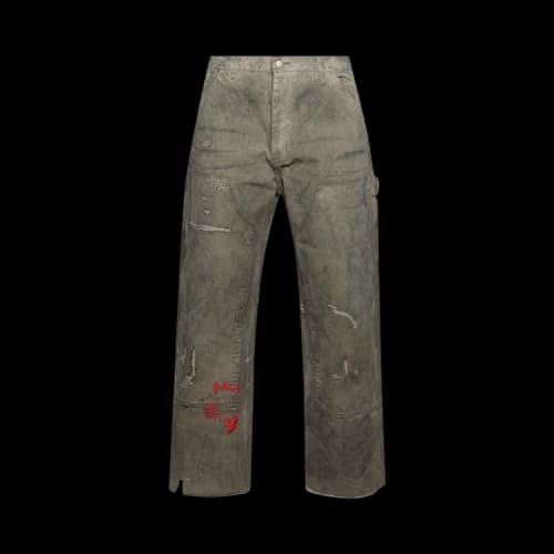 Paly Hollywood Been Thru It Waxed Canvas Double Knee Pant 'Brown'