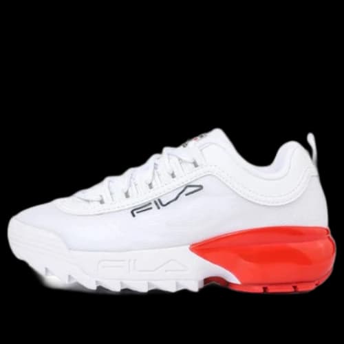 FILA Cross Training Low Running Shoes White/Red (Women's)