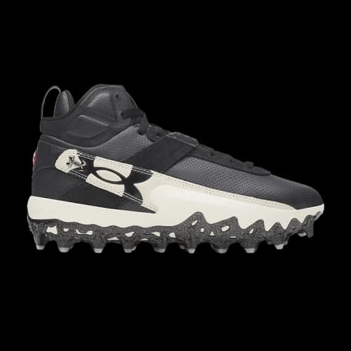 Under Armour Harper 10 Pro Mid Top Upper Height Support Functional Classification Baseball Shoes Men's Black White