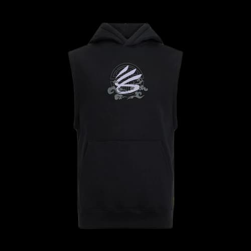 Under Armour Curry Tour Sleeveless Hoodie 'Black'