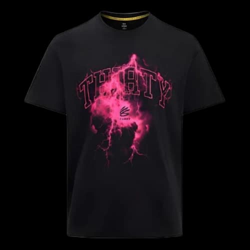 Under Armour Curry Tour Graphic T-shirt Asia Sizing 'Black Pink'
