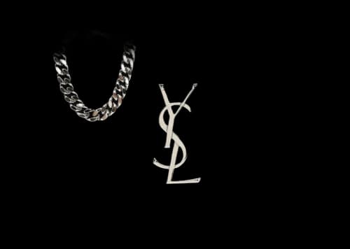 Saint Laurent Envelope Quilted Shoulder Bag Black