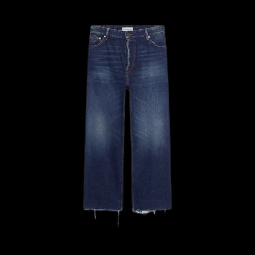 Balenciaga Cropped Denim 'Deep Blue'