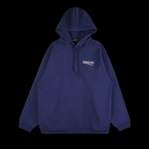 Balenciaga Political Campaign Hoodie 'Navy'