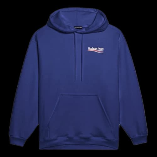 Balenciaga Logo Printing Classic Navy Blue