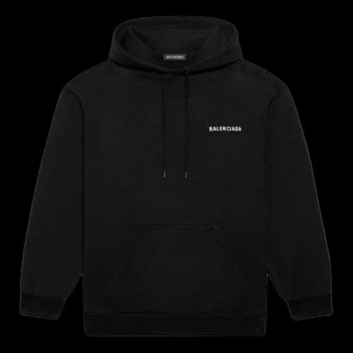 Balenciaga FW21 Logo Printing Long Sleeves Black
