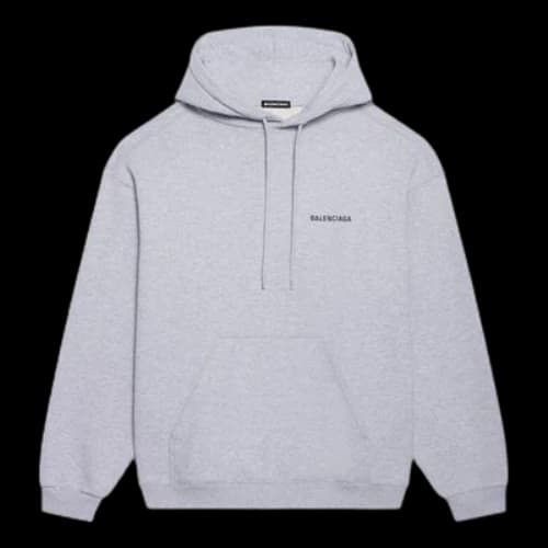 Balenciaga FW21 Logo Printing Long Sleeves Gray