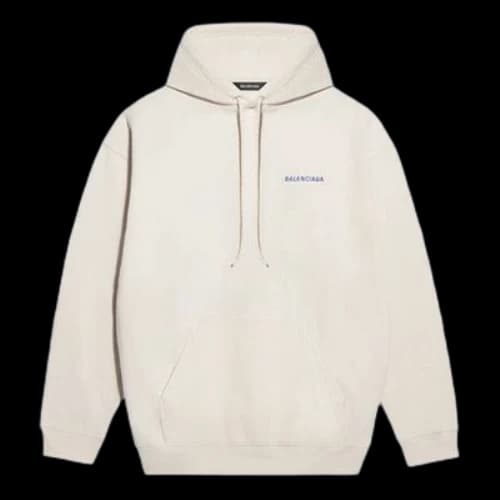 Balenciaga Fleece Long Sleeves Creamy White