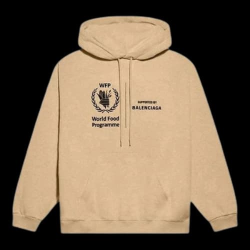 Balenciaga x World Food Programme Medium Fit Hoodie 'Beige'