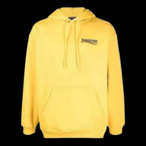 Balenciaga Political Campaign Hoodie Medium Fit 'Yellow'