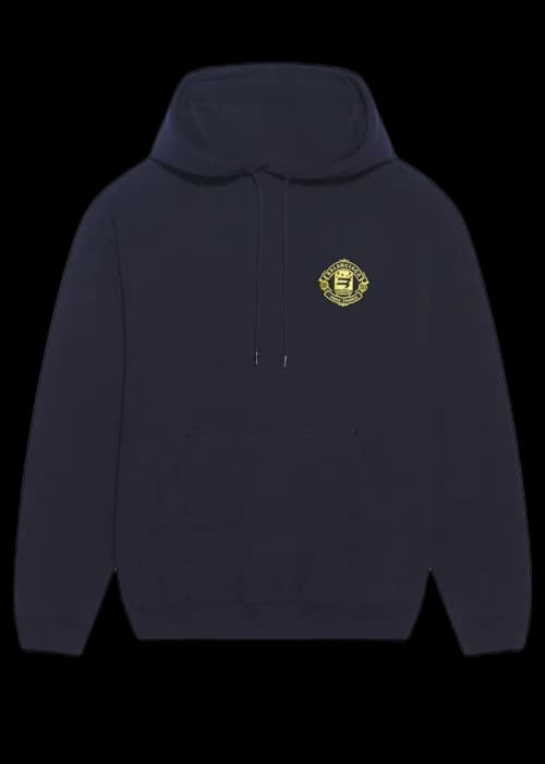 Balenciaga Quest Medium Fit Hoodie Dark Blue