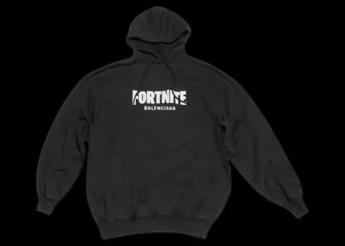 Balenciaga x FORTNITE©2021 Medium Fit Hoodie Black/White