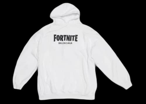 Balenciaga x FORTNITE©2021 Medium Fit Hoodie White