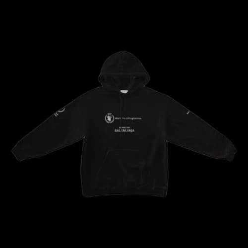 Balenciaga x WFP Hoodie Medium Fit 'Black'
