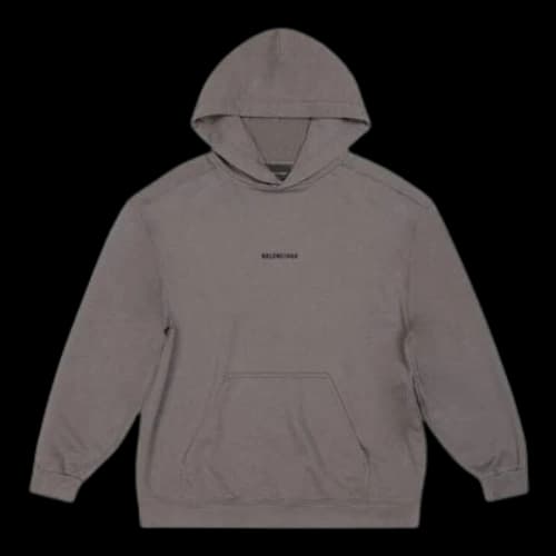 Balenciaga Back Hoodie Medium Fit 'Grey'