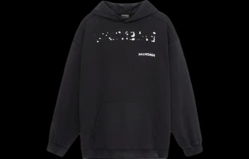 Balenciaga Hand-Drawn Balenciaga Hoodie Medium Fit 'Black'