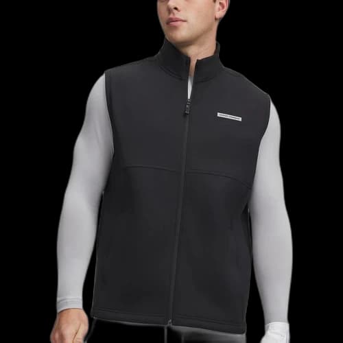 Under Armour Vests Men's Black Stand Collar Moderate Other