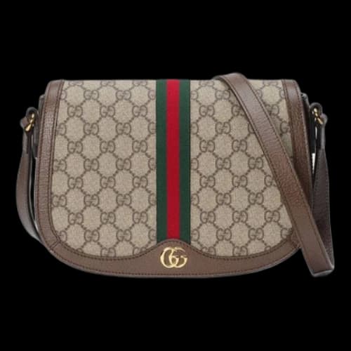 Gucci Ophidia GG Canvas Shoulder Bag Beige (Women's)