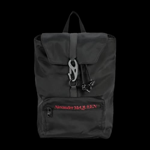 Alexander McQueen Urban Logo Detail Backpack Black