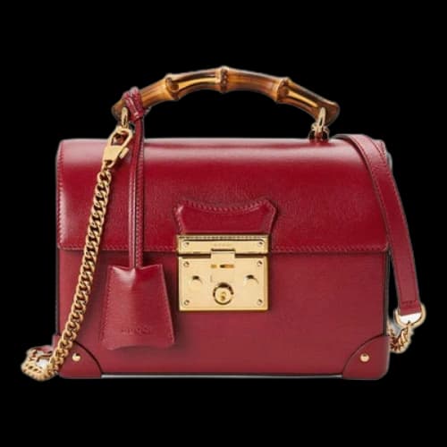 Gucci Padlock Small-Sized Single-Shoulder Bag Red (Women's)
