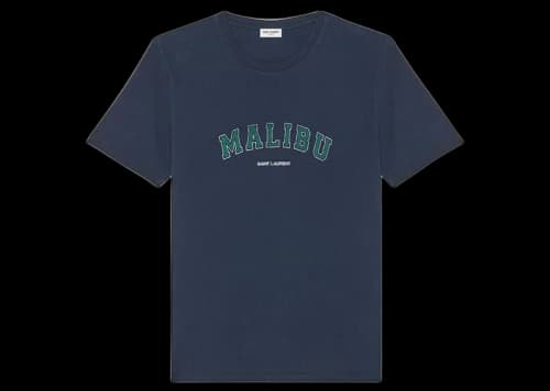 Saint Laurent Malibu Logo T-Shirt Marine/White/Multi