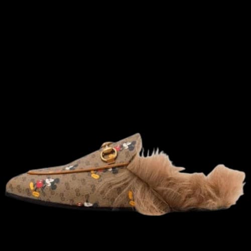Gucci Princetown Fur Lined Slipper x Disney 'Mickey Mouse' (Women's)